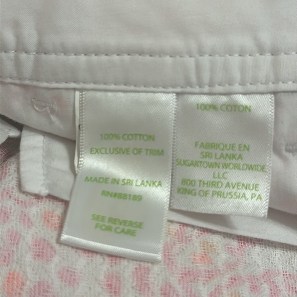 Lilly Pulitzer Womens Walsh Short Resort White Getting Steamy Print Sz 10 Preppy - Picture 7 of 8